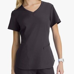 Skechers Gray Barco Scrub Top XL